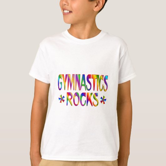 GYMNASTICS ROCKS T-SHIRT (Voorkant)