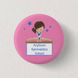 Gymnastics School Class Academy Custom Ronde Button 3,2 Cm