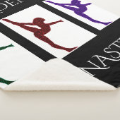 GYMNASTICS SHERPA GROTE BLANKET MET NAAM. SHERPA DEKEN (3/4)