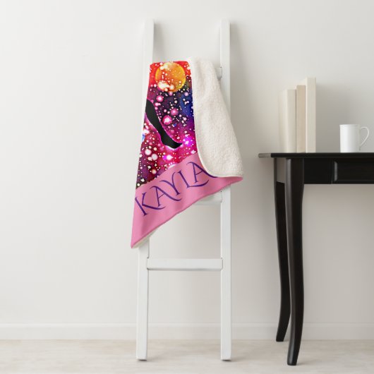 GYMNASTICS SHERPA MEDIUM BLANKET MET NAAM. SHERPA DEKEN (In situ)