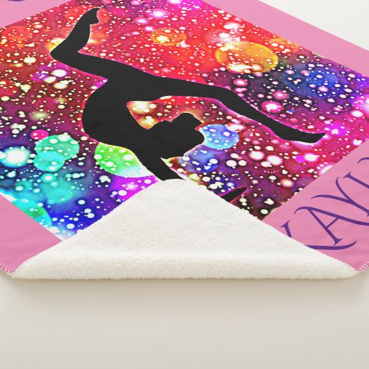 GYMNASTICS SHERPA MEDIUM BLANKET MET NAAM. SHERPA DEKEN (3/4)