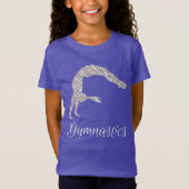 Gymnastics Silver Shimmer T-Shirt (Voorkant)