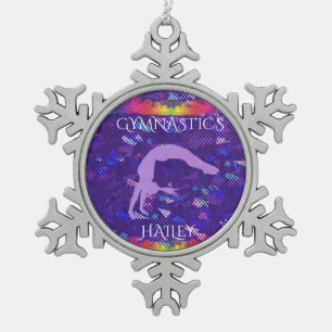 "GYMNASTICS" SNOWFLAKE ORNAMENT met aangepaste naa