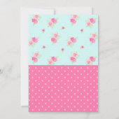 Gymnastics unicorn-uitnodiging kaart (Achterkant)