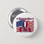 Gymnastics USA Ronde Button 5,7 Cm (Voorkant /achterkant)