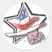 Gymnastics USA Sticker (Voorkant)