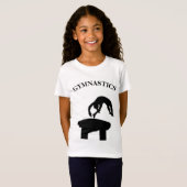 Gymnastics Vault met de naam Girls T-Shirt (Voorkant volledig)
