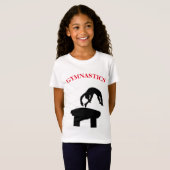 Gymnastics Vault met de naam Girls T-Shirt (Voorkant volledig)