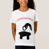 Gymnastics Vault met de naam Girls T-Shirt (Voorkant)