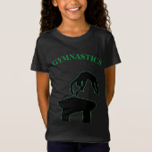 Gymnastics Vault met de naam Girls T-Shirt (Voorkant)