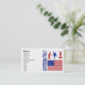 Gymnastics Verenigde Staten Visitekaartje (Staand voorkant)