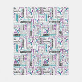 GYMNASTICS VOLLEDIG QUILT FLEECE DEKEN (Voorkant)