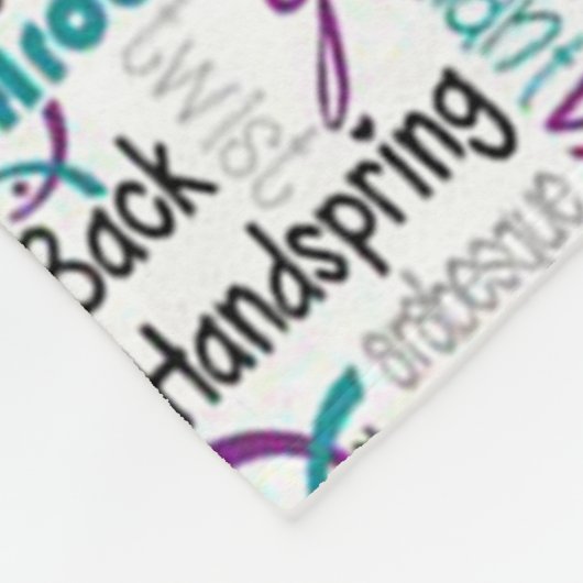 GYMNASTICS VOLLEDIG QUILT FLEECE DEKEN (Hoek)