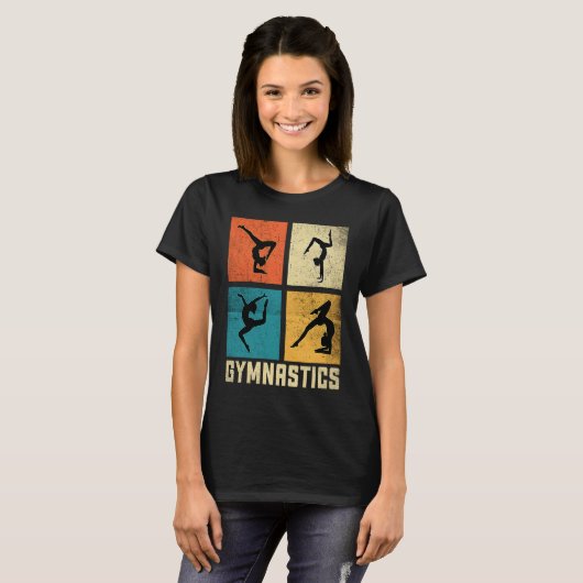 Gymnastics Women men Girls Teens Gymnast Dance Ret T-shirt (Voorkant volledig)