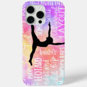 Gymnastics Words Rainbow Ombre Case-Mate iPhone Case (Achterkant)