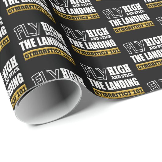 Gymnastiek 101 Fly High - Bar Gymnast Cadeaupapier (Rol Hoek)