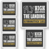 Gymnastiek 101 Fly High - Bar Gymnast Sticker (Voorkant)