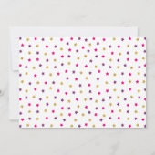 Gymnastiek 3e verjaardag uitnodiging | Hot Pink (Achterkant)