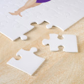 Gymnastiek 6 gymnast gepersonaliseerd meisje legpuzzel (Zijkant)