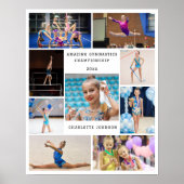 Gymnastiek 9 Fotocollage Gepersonaliseerd Poster (Voorkant)
