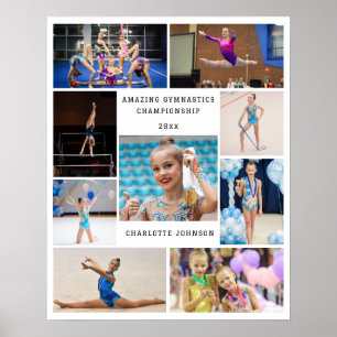 Gymnastiek 9 Fotocollage Gepersonaliseerd Poster