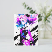 Gymnastiek Abstract Spirit of the Gymnast Briefkaart (Staand voorkant)