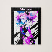 Gymnastiek Abstract Spirit of the Gymnast Custom Legpuzzel (Verticaal)