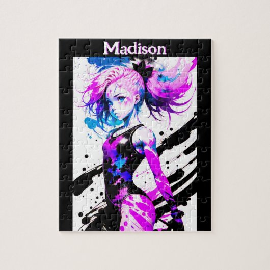 Gymnastiek Abstract Spirit of the Gymnast Custom Legpuzzel (Verticaal)