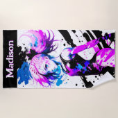 Gymnastiek Abstract Spirit of the Gymnast Custom Strandlaken (Voorkant)