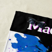 Gymnastiek Abstract Spirit of the Gymnast Custom Strandlaken (In situ)