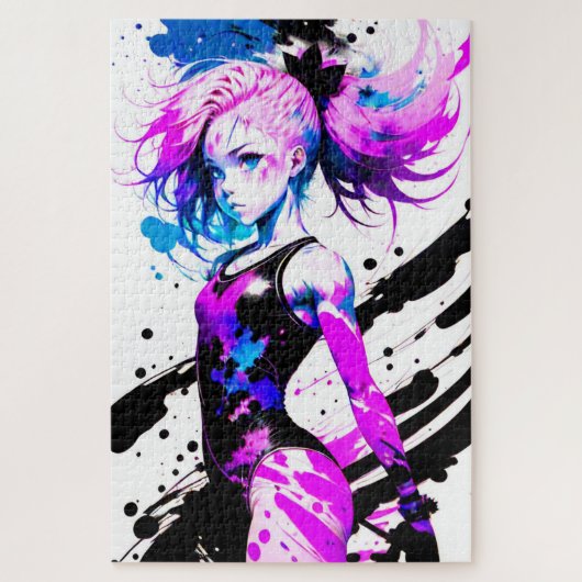 Gymnastiek Abstract Spirit of the Gymnast Legpuzzel (Verticaal)