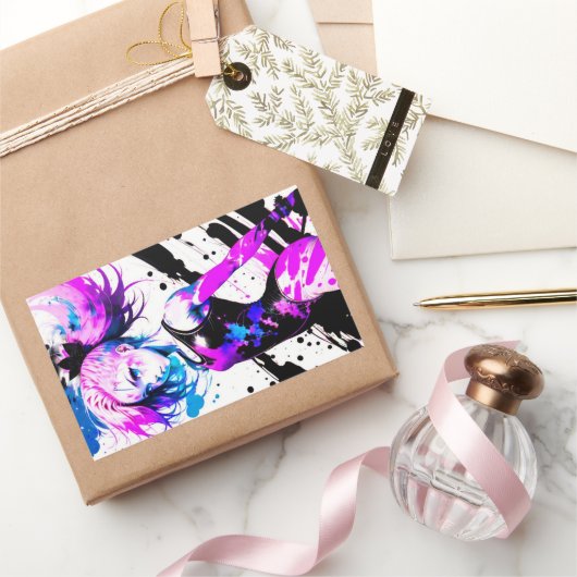 Gymnastiek Abstract Spirit of the Gymnast Rechthoekige Sticker (Geschenken)