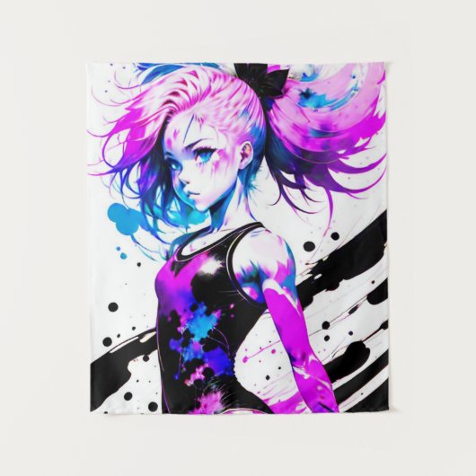 Gymnastiek Abstract Spirit of the Gymnast Wandkleed (Voorkant)