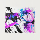 Gymnastiek Abstract Spirit of the Gymnast Wandkleed (Voorkant (horizontaal))