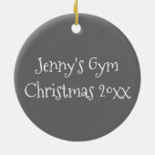 Gymnastiek Acro Acrobat Dance Teacher Coach Keramisch Ornament (Achterkant)