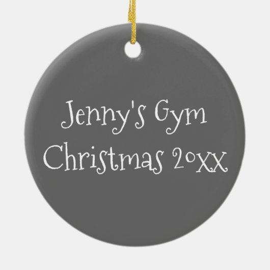 Gymnastiek Acro Acrobat Dance Teacher Coach Keramisch Ornament (Achterkant)