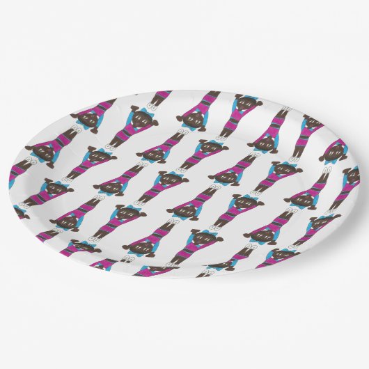 Gymnastiek Acrobat Dance Overweging Acro Gymnast Papieren Bordje (Gekanteld)