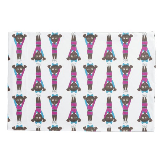 Gymnastiek Acrobat Tumbling Acro Dancer Girl Kussensloop (Achterkant)