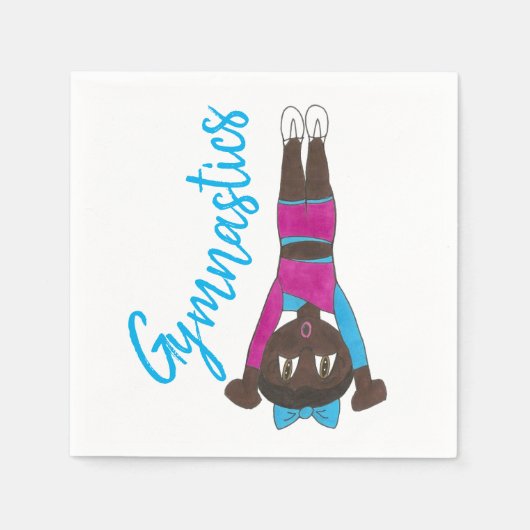 Gymnastiek Acrobat Tumbling Dance Studio Gym Servetten (Voorkant)