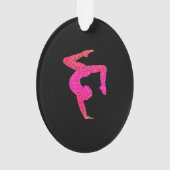 Gymnastiek acrylversiering gepersonaliseerd. ornament (achterkant)