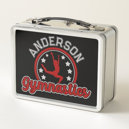 Gymnastiek ADD NAAM Gymnast Vault Floor Athlete (Achterkant)