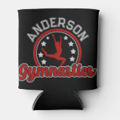 Gymnastiek ADD NAAM Gymnast Vault Floor Athlete Blikjeskoeler (Voorkant)