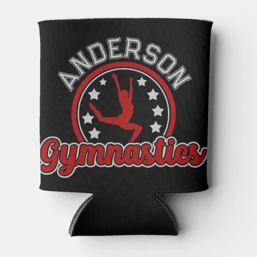 Gymnastiek ADD NAAM Gymnast Vault Floor Athlete Blikjeskoeler (Voorkant)