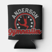 Gymnastiek ADD NAAM Gymnast Vault Floor Athlete Blikjeskoeler (Achterkant)