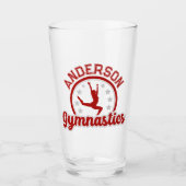 Gymnastiek ADD NAAM Gymnast Vault Floor Athlete Glas (Voorkant)