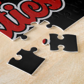 Gymnastiek ADD NAAM Gymnast Vault Floor Athlete Legpuzzel (Zijkant)