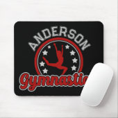 Gymnastiek ADD NAAM Gymnast Vault Floor Athlete Muismat (Met muis)