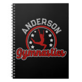 Gymnastiek ADD NAAM Gymnast Vault Floor Athlete Notitieboek (Voorkant)