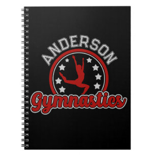 Gymnastiek ADD NAAM Gymnast Vault Floor Athlete Notitieboek