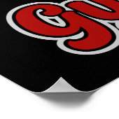 Gymnastiek ADD NAAM Gymnast Vault Floor Athlete Poster (Hoek)